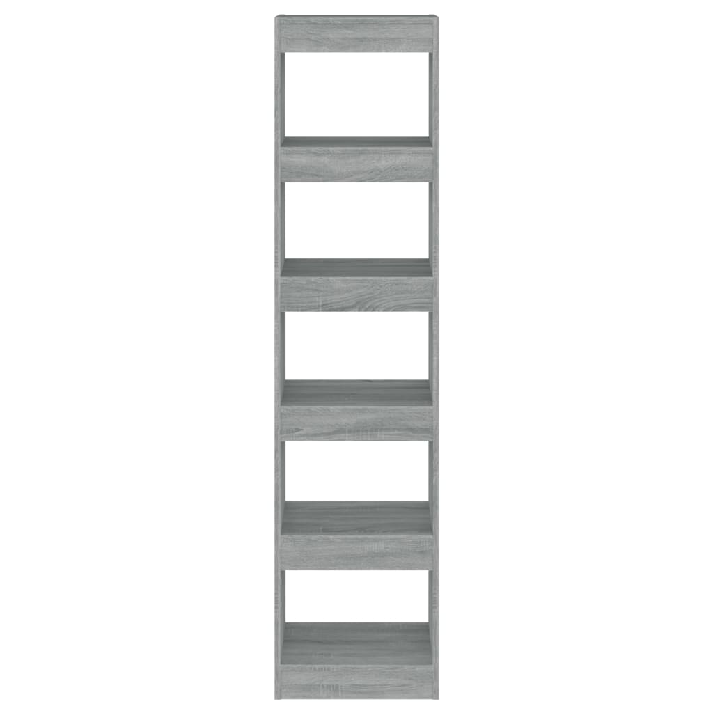 Βιβλιοθήκη/Διαχωριστικό Χώρου Γκρι Sonoma 40x30x166 εκ. 3