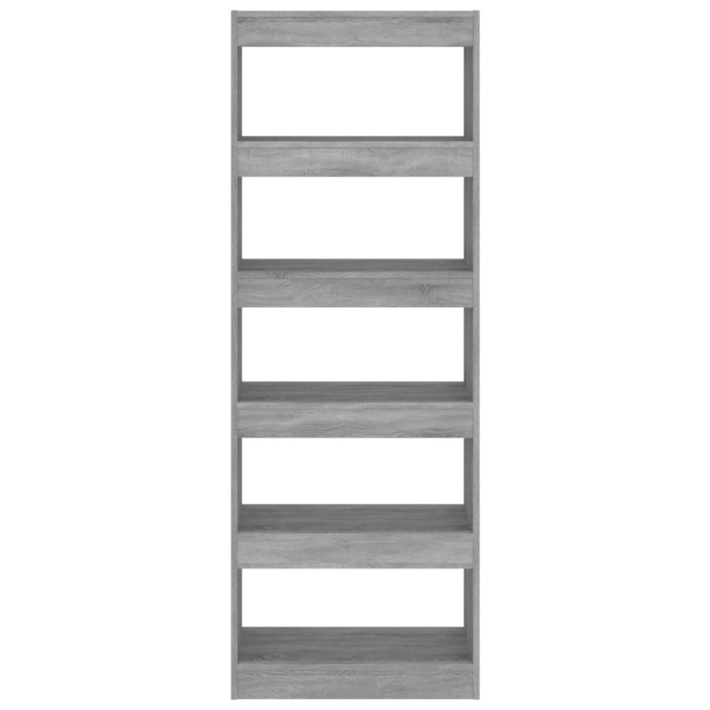 Βιβλιοθήκη/Διαχωρ. Χώρου Γκρι Sonoma 60x30x166 εκ Επεξεργ. Ξύλο 3