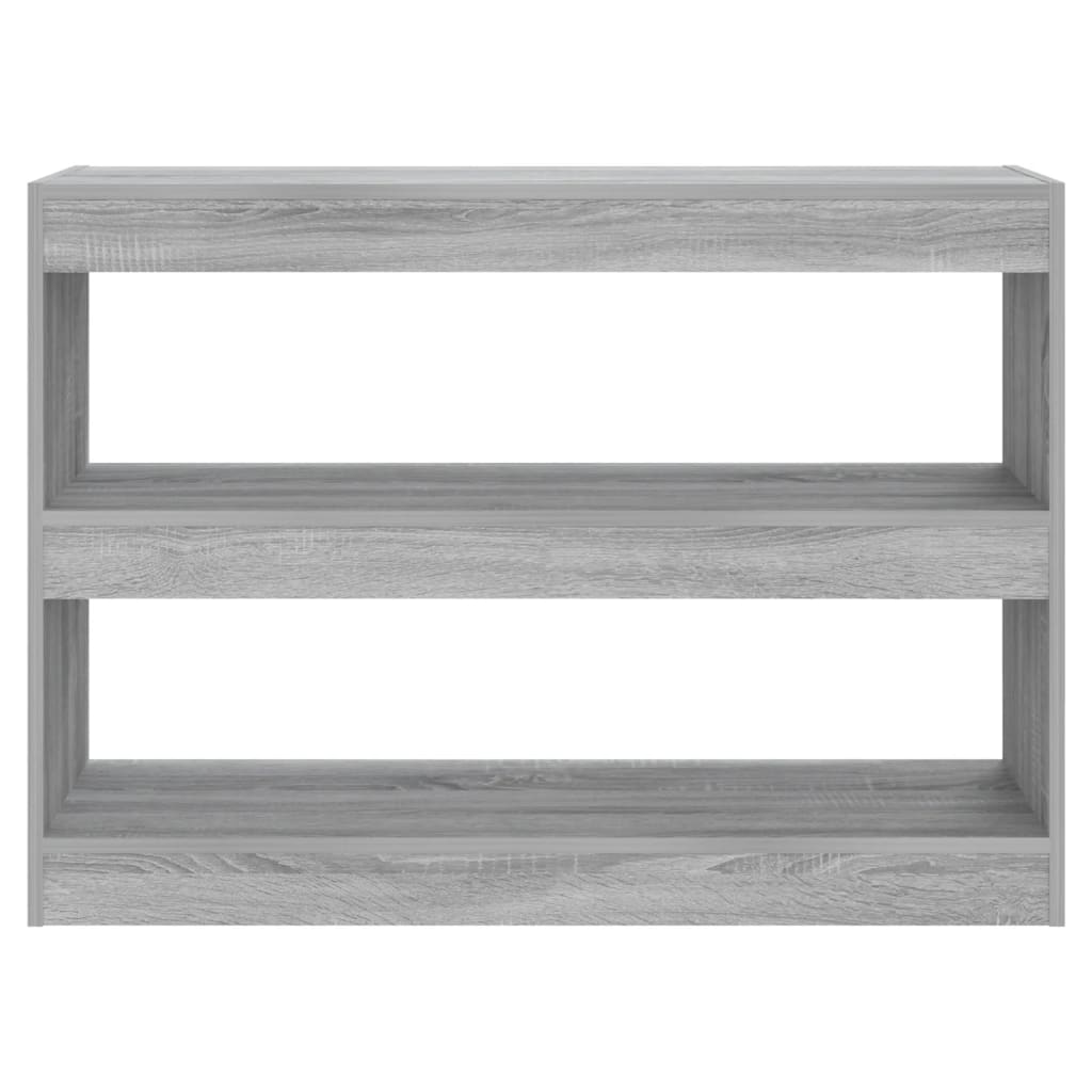 Βιβλιοθήκη/Διαχωριστικό Χώρου Γκρι Sonoma 100x30x72 εκ. 3