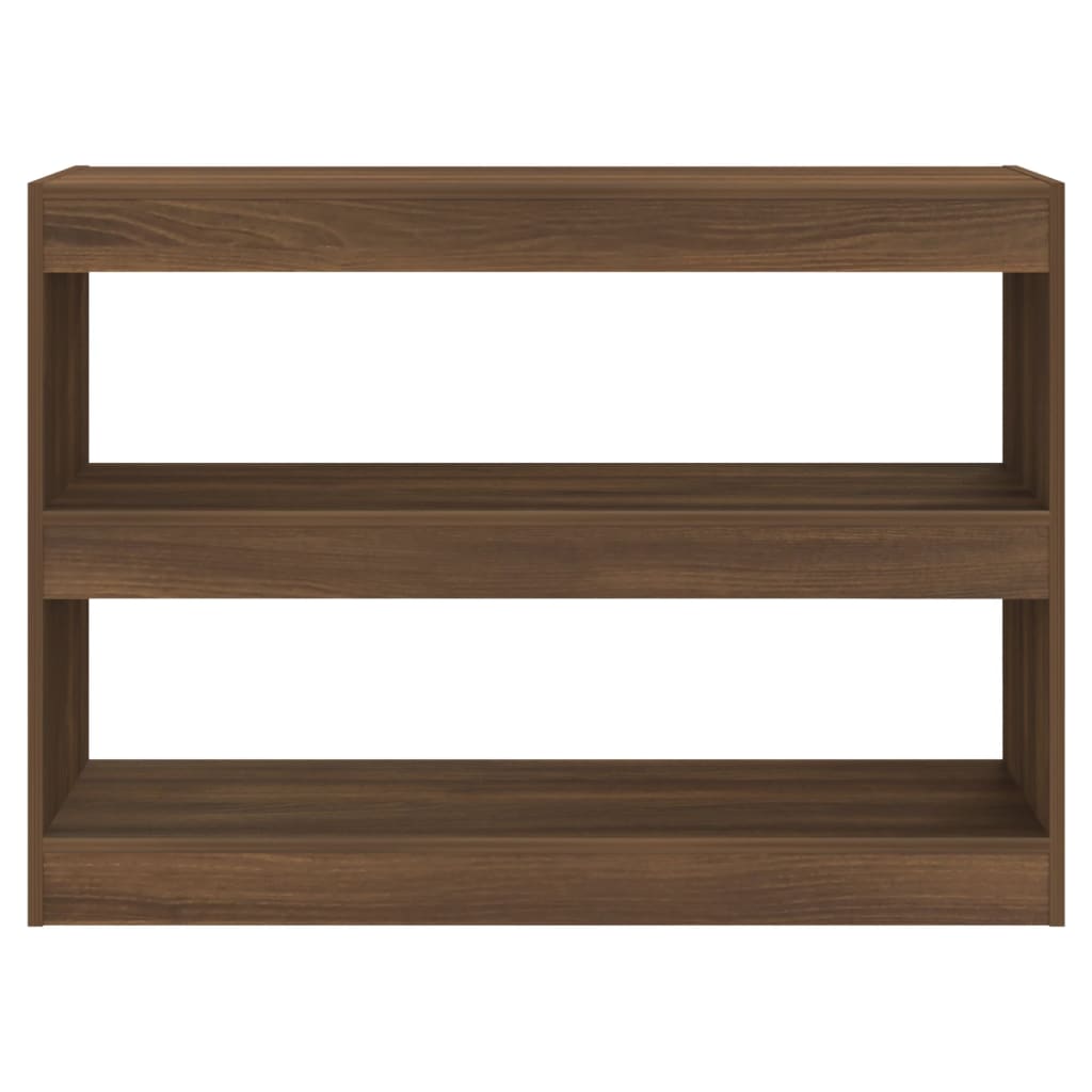 Βιβλιοθήκη/Διαχωριστικό Χώρου Καφέ Δρυς 100x30x72 εκ. 3