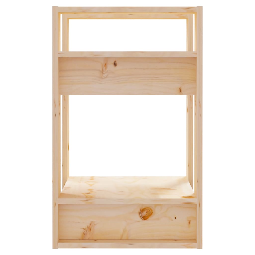 Βιβλιοθήκη/Διαχωριστικό Χώρου 41x35x57 εκ. Μασίφ Ξύλο Πεύκου 4