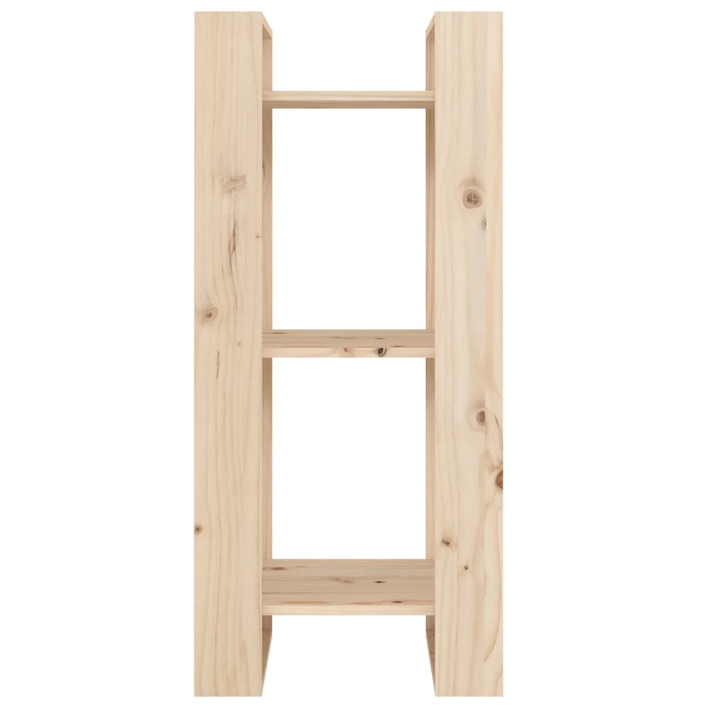 Βιβλιοθήκη/Διαχωριστικό Χώρου 41x35x91 εκ. Μασίφ Ξύλο Πεύκου 3