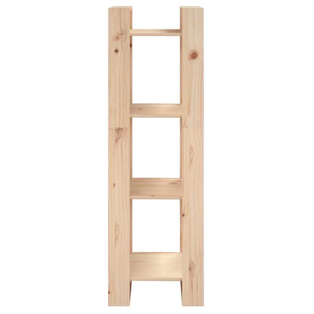 Βιβλιοθήκη/Διαχωριστικό Χώρου 41x35x125 εκ. Μασίφ Ξύλο Πεύκου 3