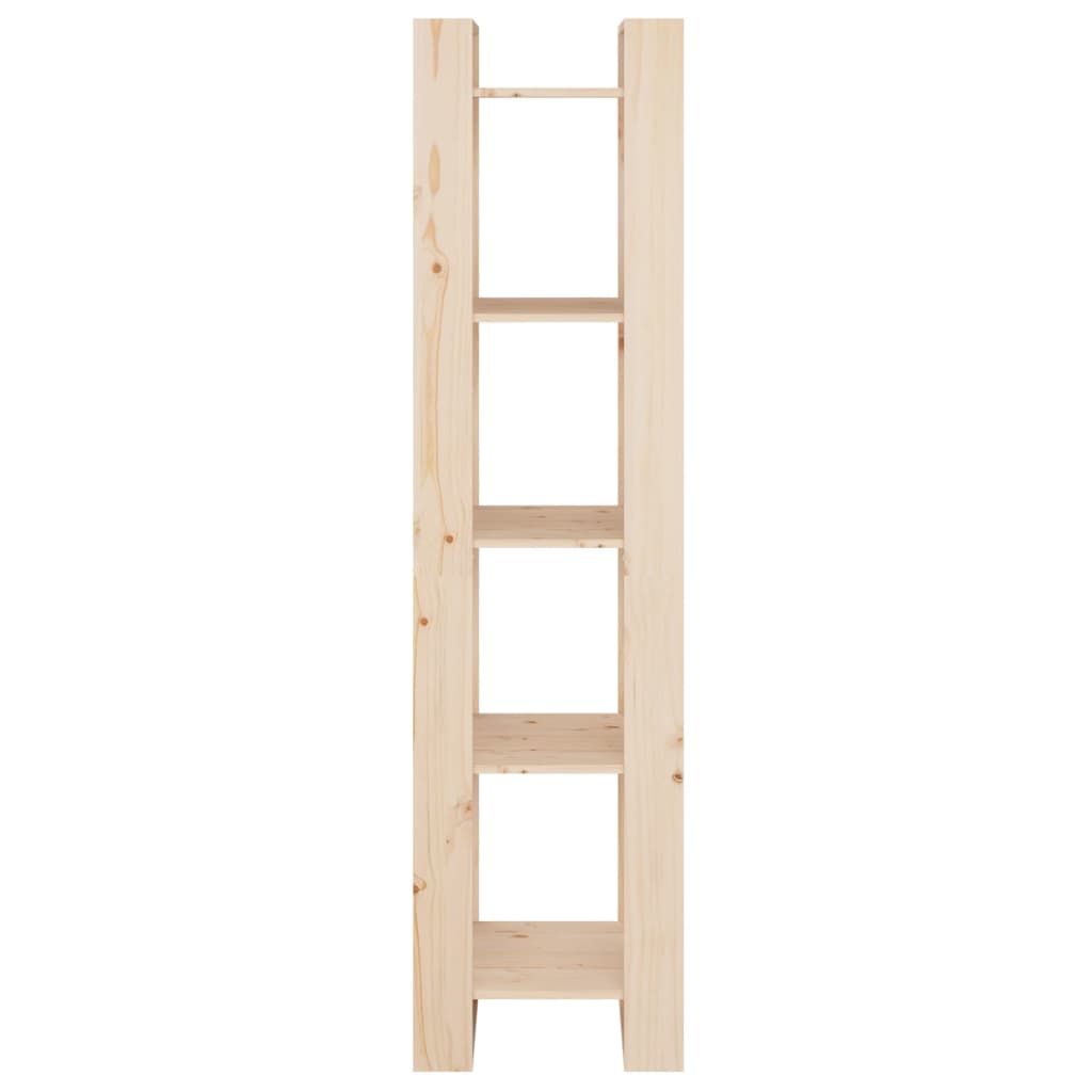 Βιβλιοθήκη/Διαχωριστικό Χώρου 41x35x160 εκ. Μασίφ Ξύλο Πεύκου 5