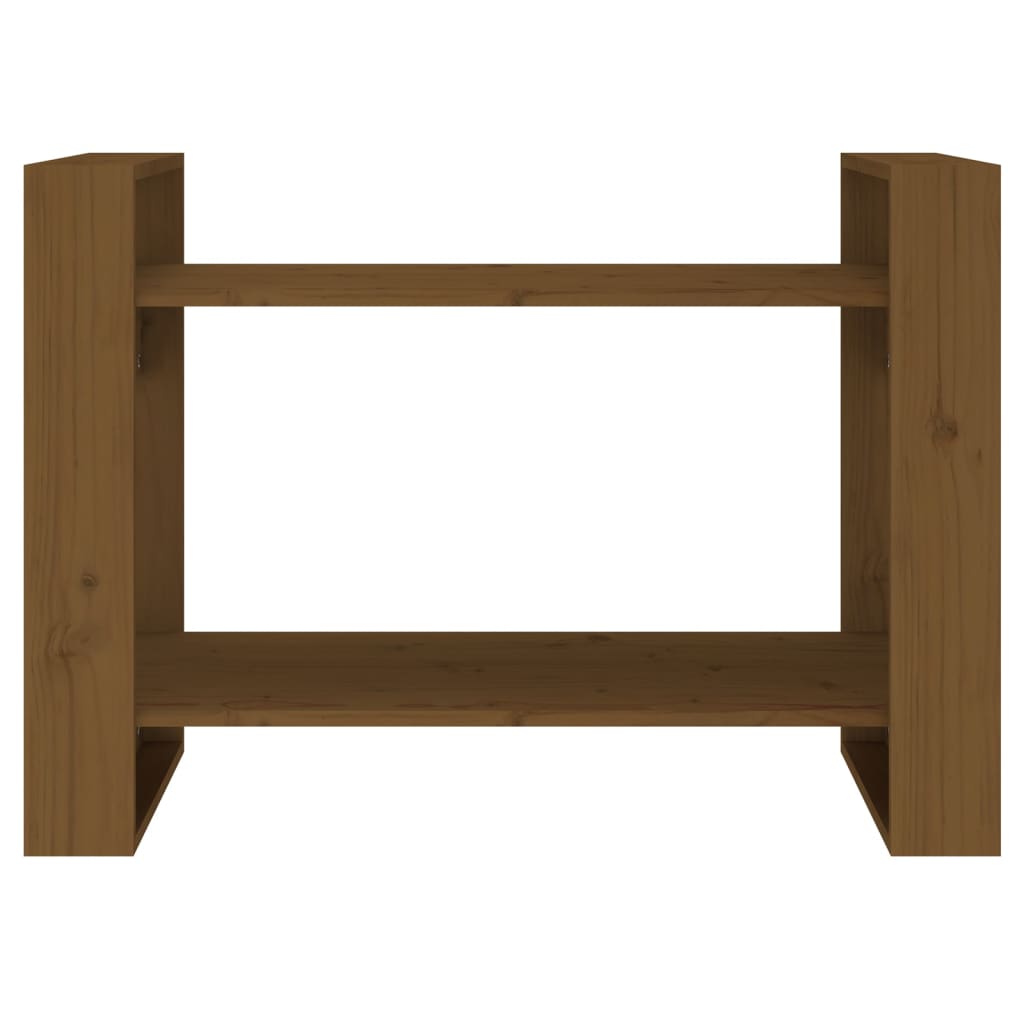 Βιβλιοθήκη/Διαχωριστικό Χώρου Μελί 80x35x56,5 εκ. Μασίφ Ξύλο 5