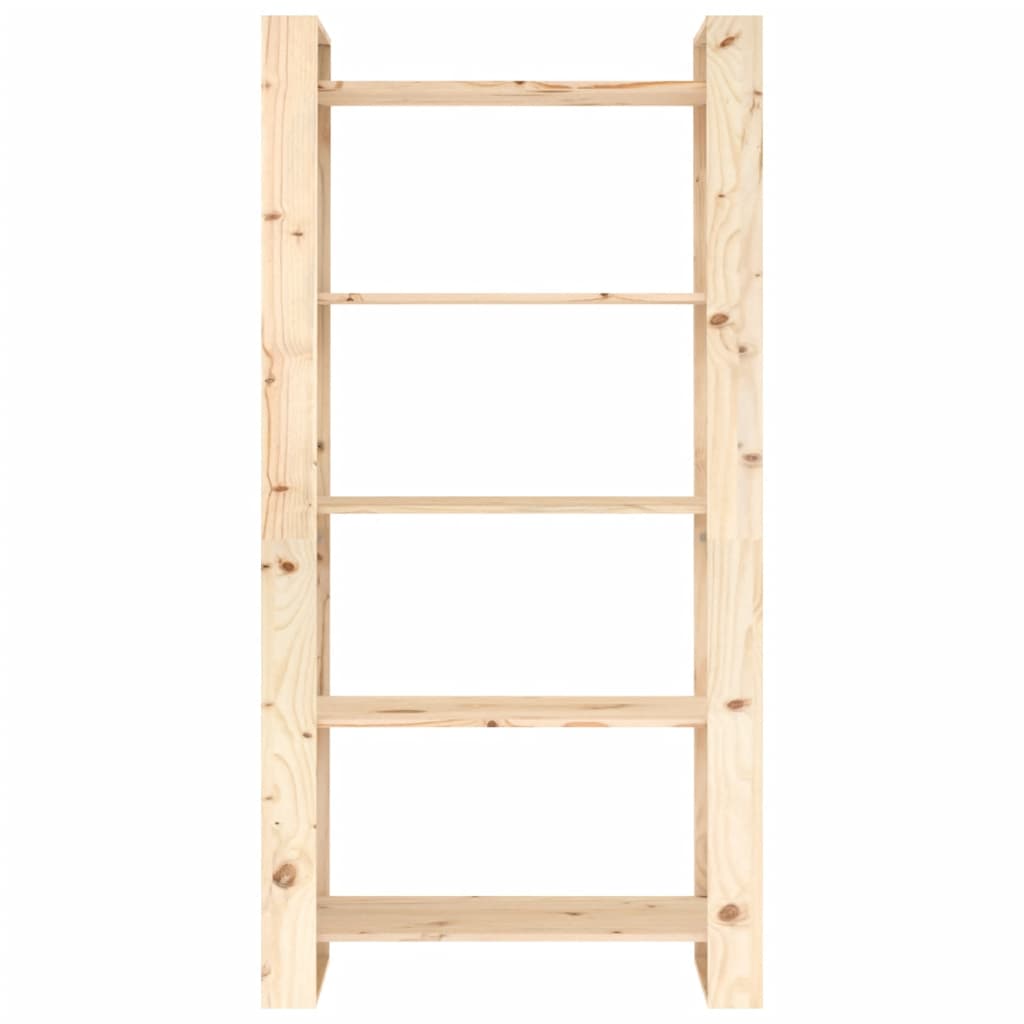 Βιβλιοθήκη/Διαχωριστικό Χώρου 80x35x160 εκ. Μασίφ Ξύλο 5