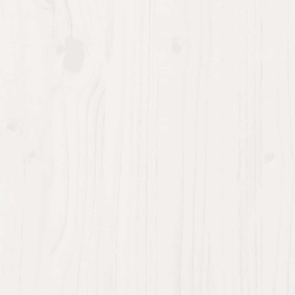 Έπιπλο Τηλεόρασης Λευκό 110,5x35x44 εκ. από Μασίφ Ξύλο Πεύκου 10