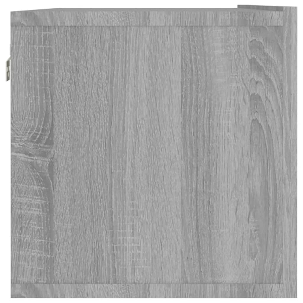 Έπιπλο Τηλεόρασης Τοίχου Γκρι Sonoma 120x30x30 εκ. Επεξερ. Ξύλο 6