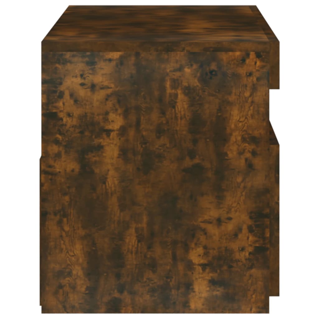 Έπιπλο Τηλεόρασης με LED Καπνιστή Δρυς 75 x 35 x 40 εκ. 9