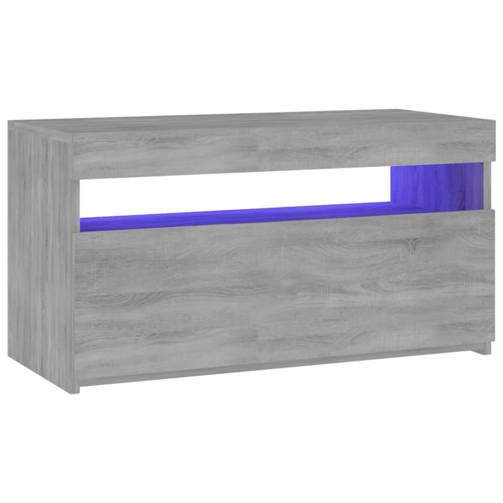 Έπιπλο Τηλεόρασης με LED Γκρι Sonoma 75 x 35 x 40 εκ. 10