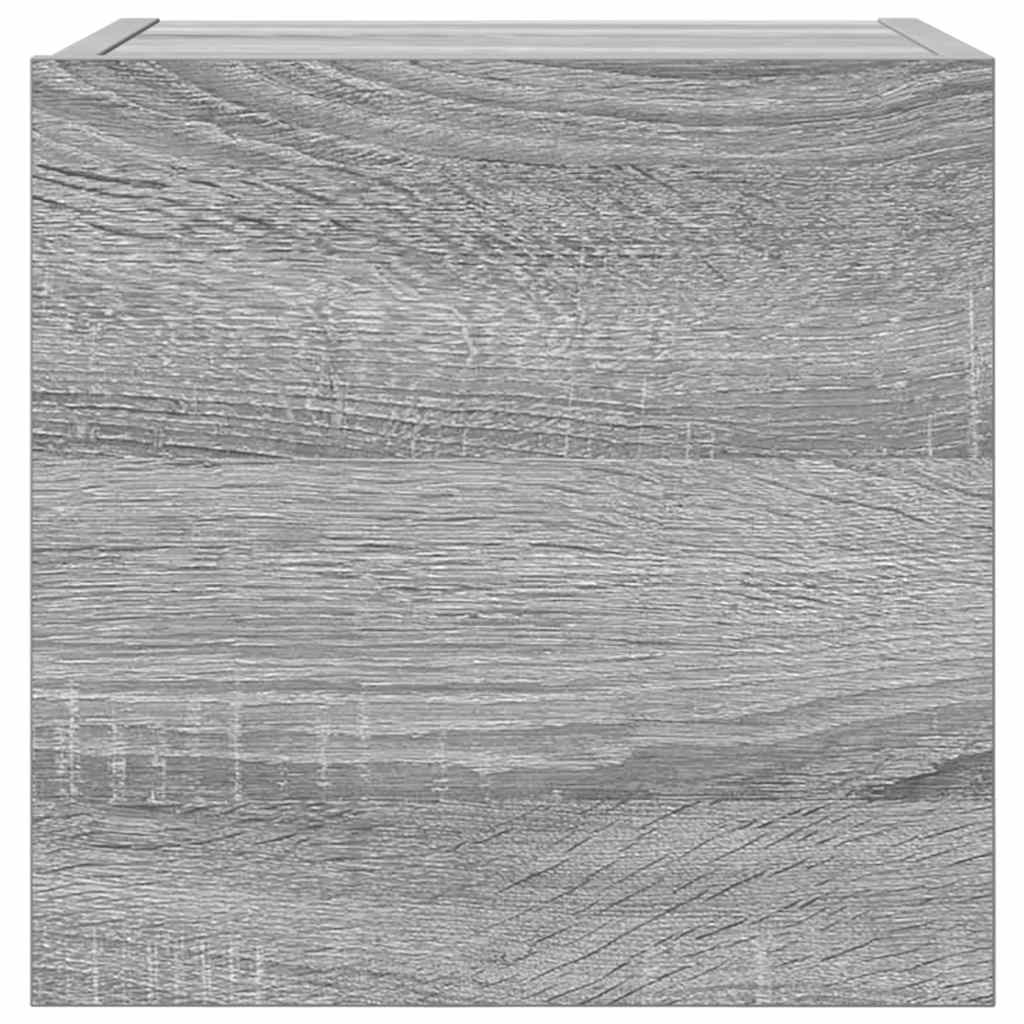 Έπιπλο Τηλεόρασης Επιτοίχιο Γκρι Sonoma 30,5 x 30 x 30 εκ. 4