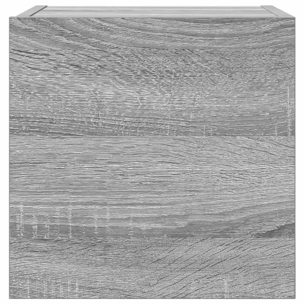 Έπιπλα Τηλεόρασης Επιτοίχια 4 τεμ. Γκρι Sonoma 30,5x30x30 εκ. 4