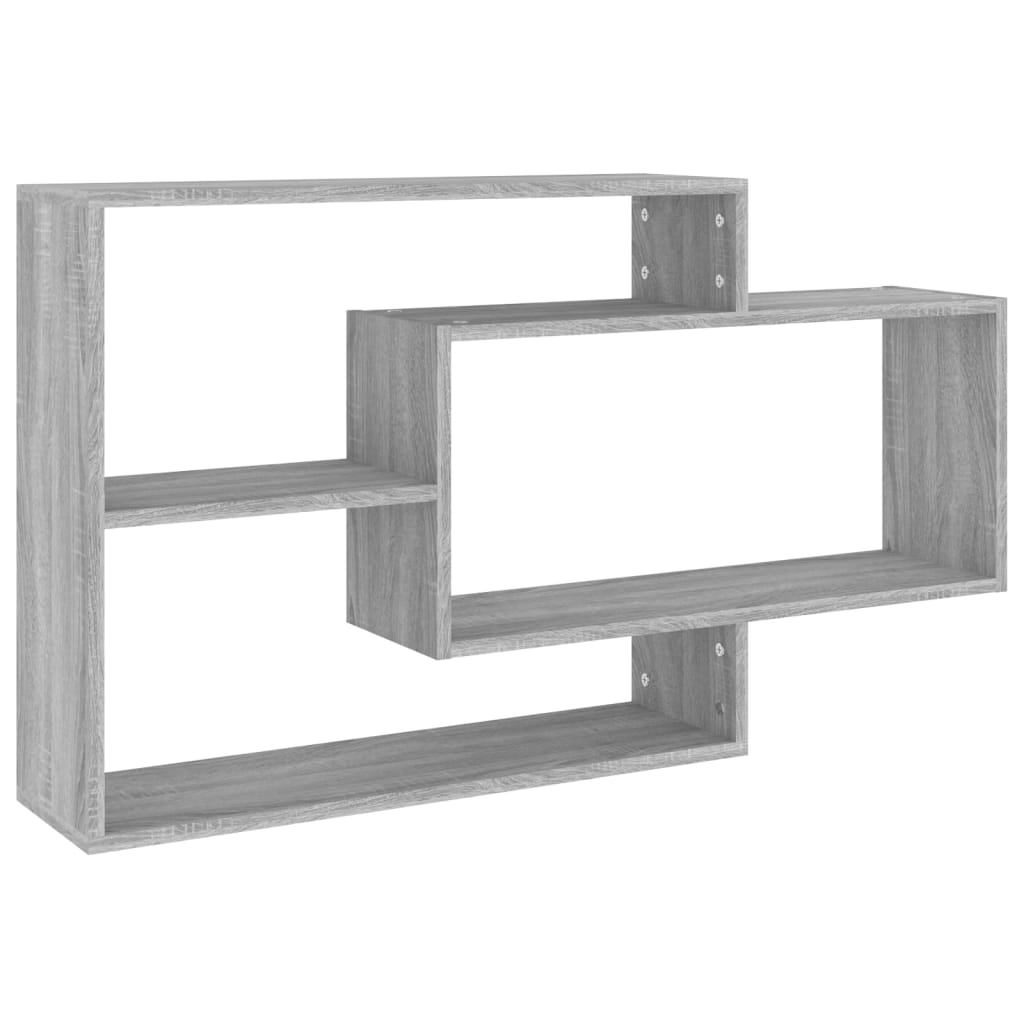 Ραφιέρα Τοίχου Γκρι Sonoma 104x20x58,5 εκ. Επεξεργασμένο Ξύλο 2