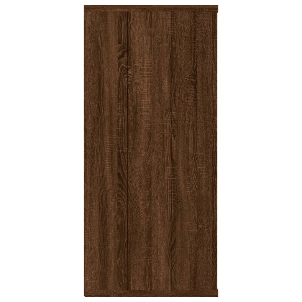 Βιβλιοθήκη/Βοηθητικό Ντουλάπι Καφέ Δρυς 66x30x98 εκ Επεξ Ξύλο 8