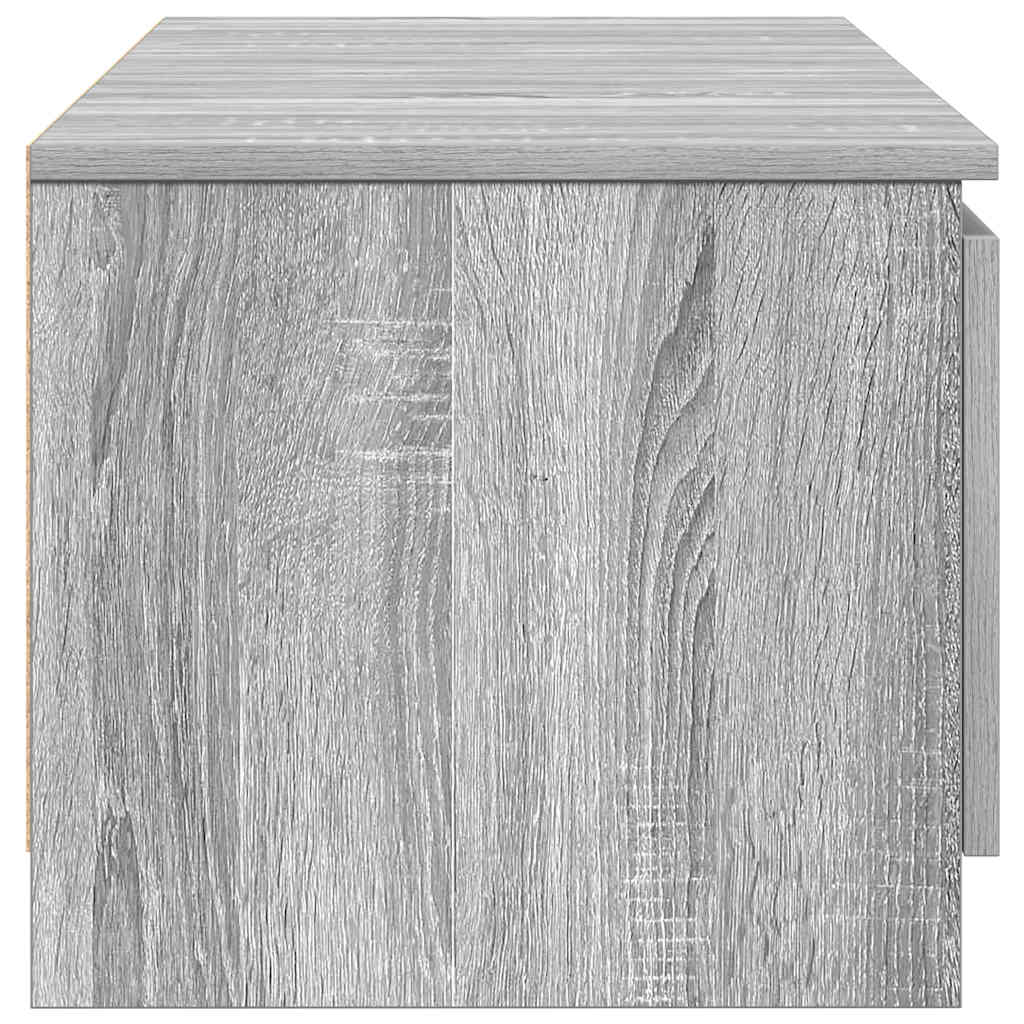 Έπιπλο Τηλεόρασης Γκρι Sonoma 140x40x35,5 εκ. από Επεξεργ. Ξύλο 7
