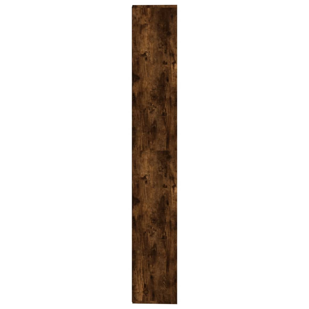 Βιβλιοθήκη Καπνιστή Δρυς 155 x 24 x 160 εκ. 4