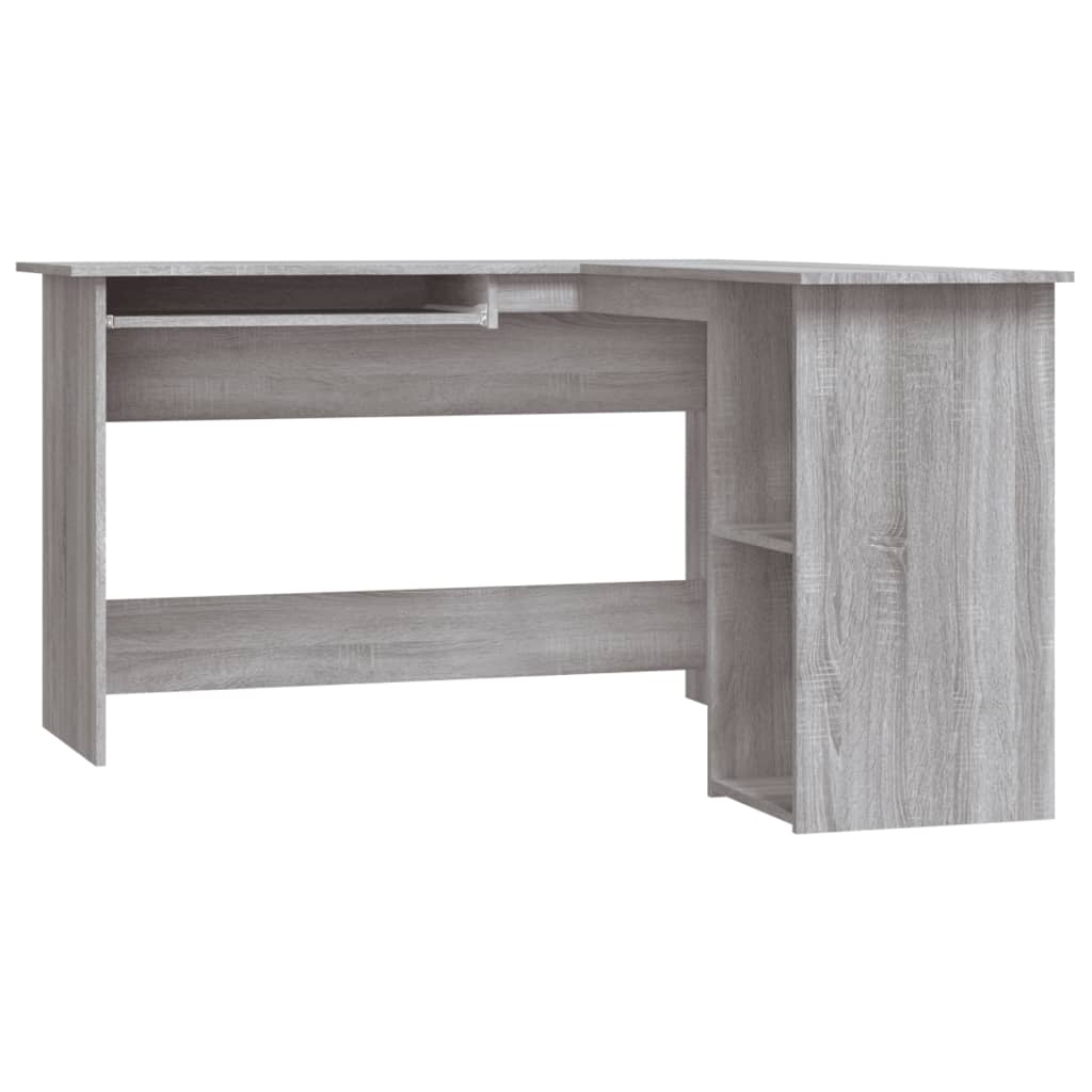 Γραφείο Γωνιακό Γκρι Sonoma 120x140x75 εκ. Επεξεργασμένο Ξύλο 2