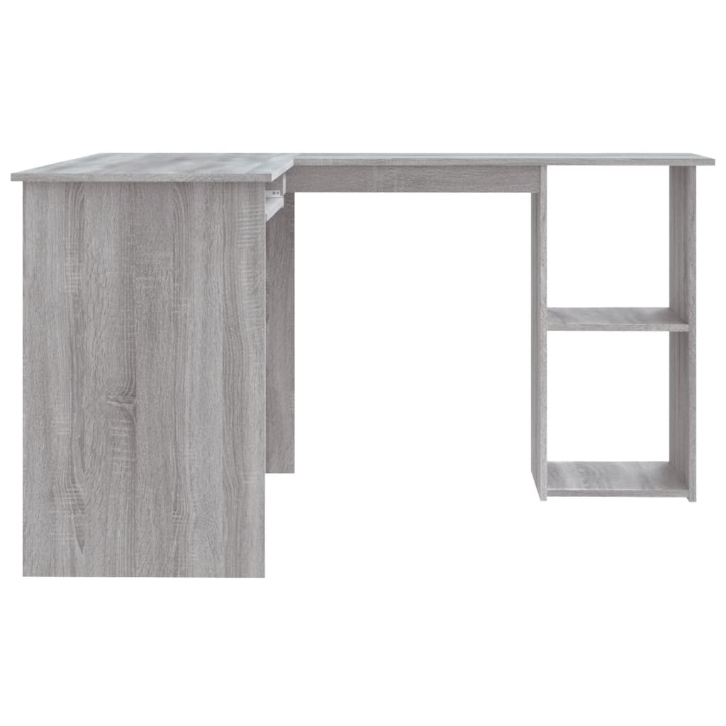 Γραφείο Γωνιακό Γκρι Sonoma 120x140x75 εκ. Επεξεργασμένο Ξύλο 5