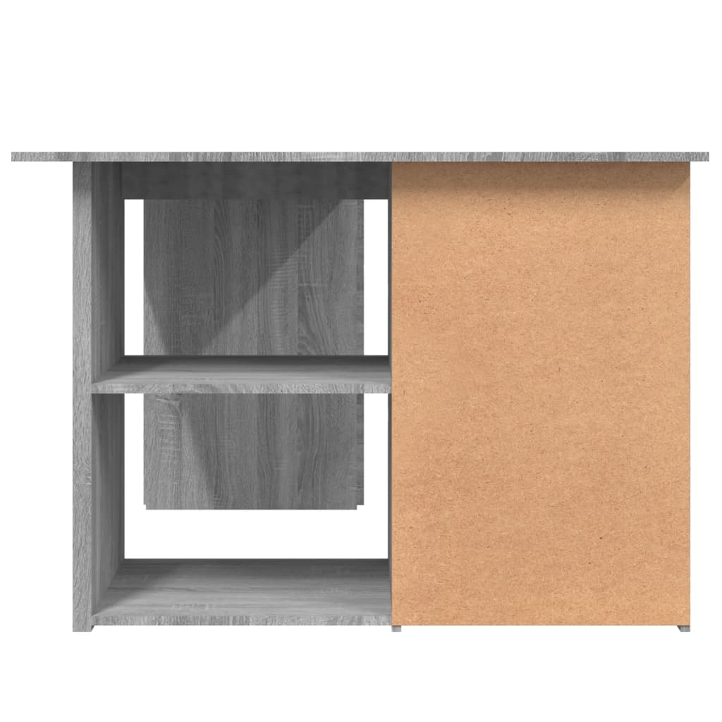 Γραφείο Γωνιακό Γκρι Sonoma 145x100x76 εκ. Επεξεργασμένο Ξύλο 7