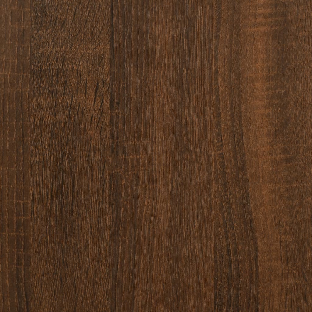 Γραφείο Γωνιακό Καφέ Δρυς 145x100x76 εκ. Επεξεργασμένο Ξύλο 8