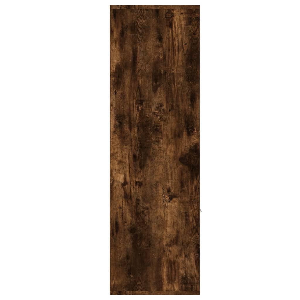 Βιβλιοθήκη Καπνιστή Δρυς 98 x 30 x 98 εκ. 4