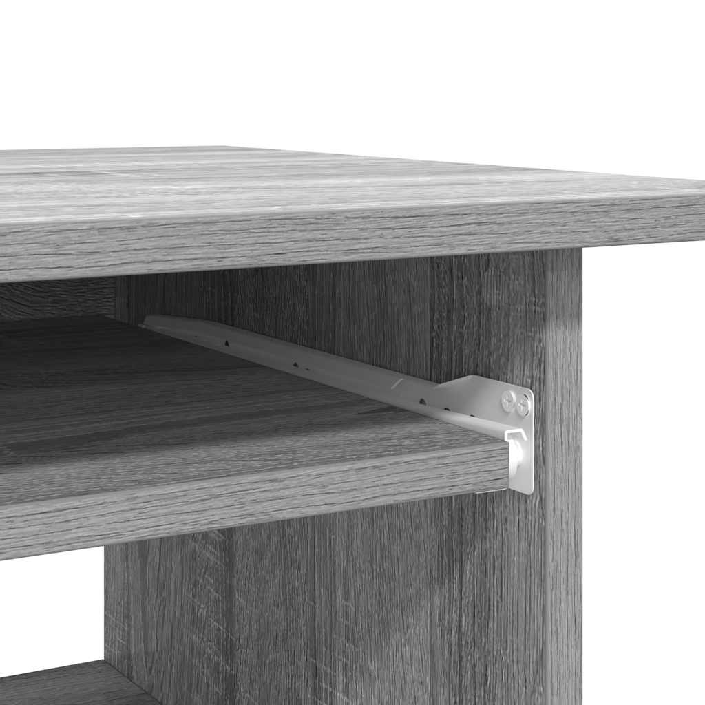 Γραφείο Γκρι Sonoma 80 x 45 x 74 εκ. από Επεξεργασμένο Ξύλο 8