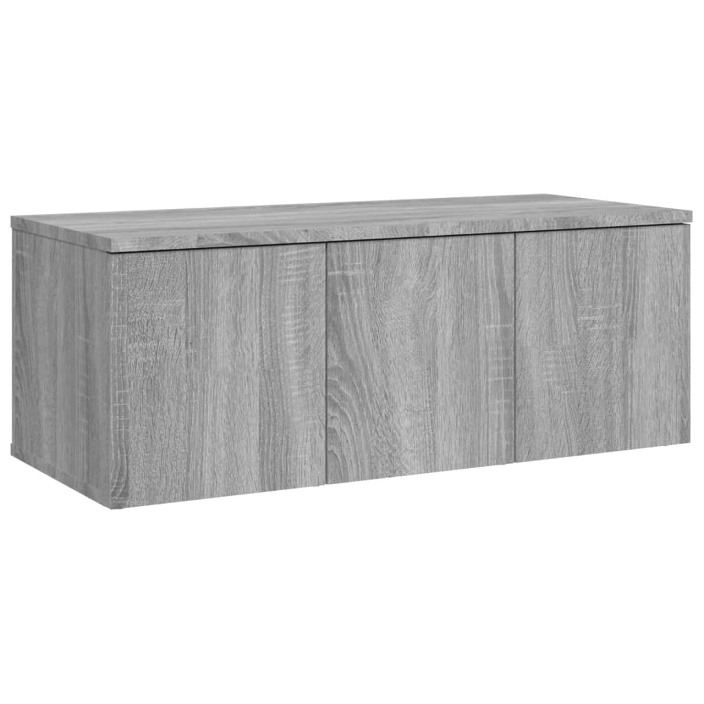 Έπιπλο Τηλεόρασης Γκρι Sonoma 80x34x30 εκ. από Επεξεργ. Ξύλο 2