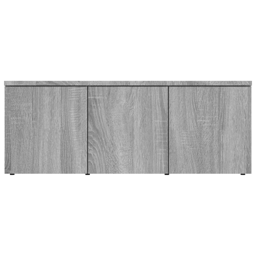 Έπιπλο Τηλεόρασης Γκρι Sonoma 80x34x30 εκ. από Επεξεργ. Ξύλο 6