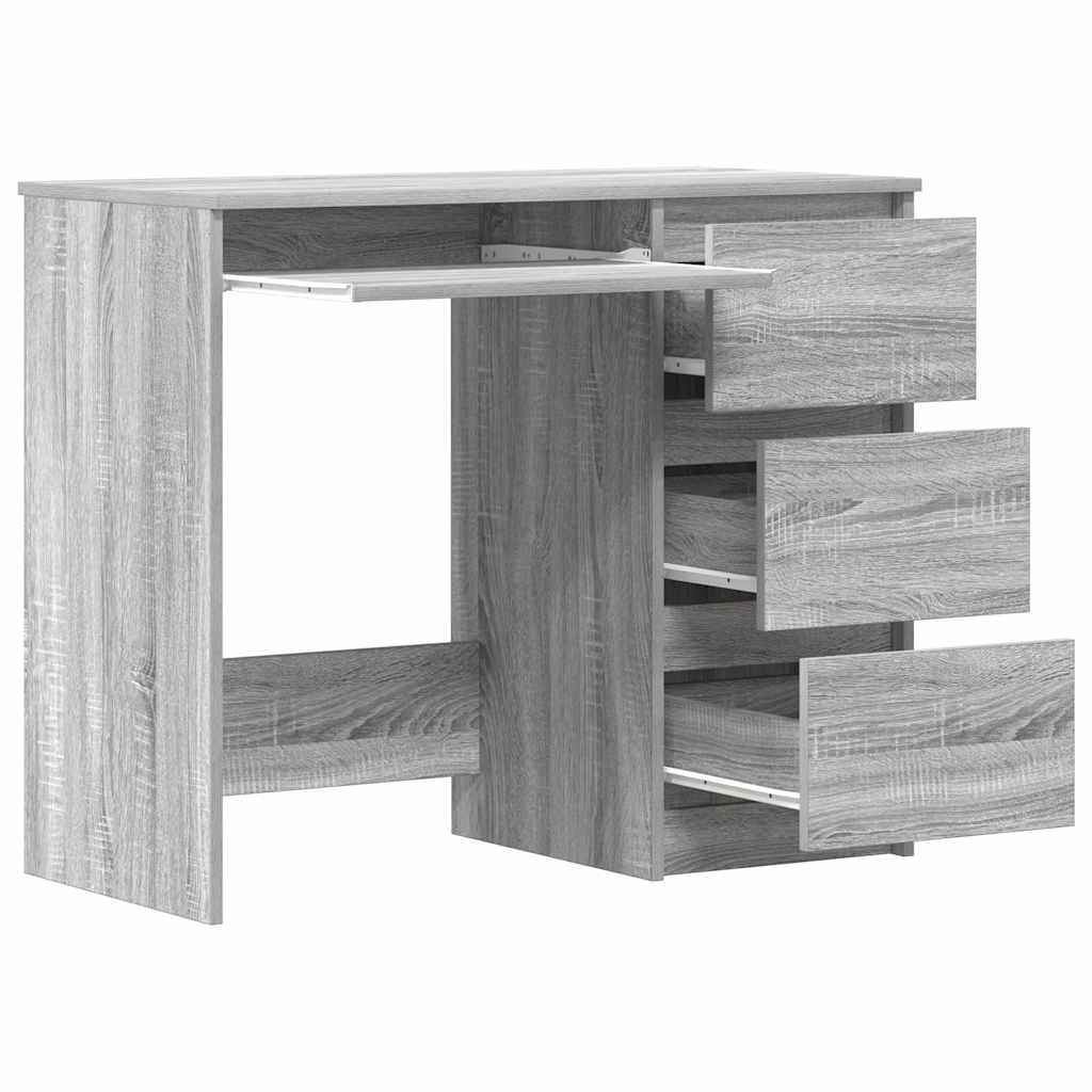 Γραφείο Γκρι Sonoma 90x45x76 εκ. από Επεξεργασμένο Ξύλο 5