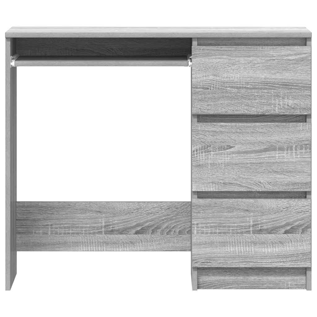 Γραφείο Γκρι Sonoma 90x45x76 εκ. από Επεξεργασμένο Ξύλο 6