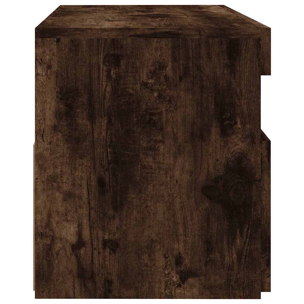 Έπιπλο Τηλεόρασης με LED Καπνιστή Δρυς 60 x 35 x 40 εκ. 11