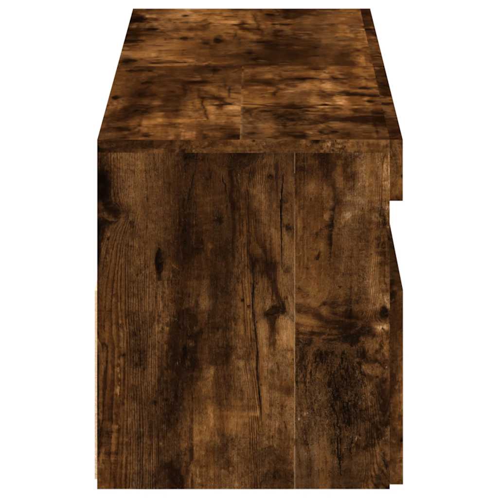 Έπιπλα Τηλεόρασης με LED 2 τεμ. Καπνιστή Δρυς 60 x 35 x 40 εκ. 10