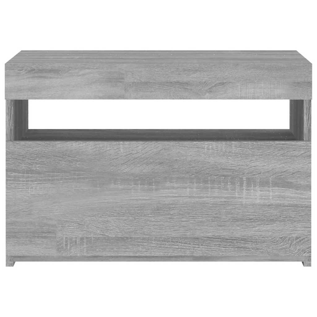 Έπιπλο Τηλεόρασης με LED Γκρι Sonoma 60 x 35 x 40 εκ. 9