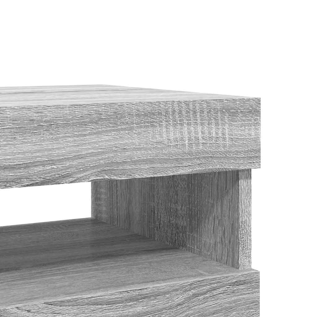 Έπιπλα Τηλεόρασης με LED 2 τεμ. Γκρι Sonoma 60 x 35 x 40 εκ. 12