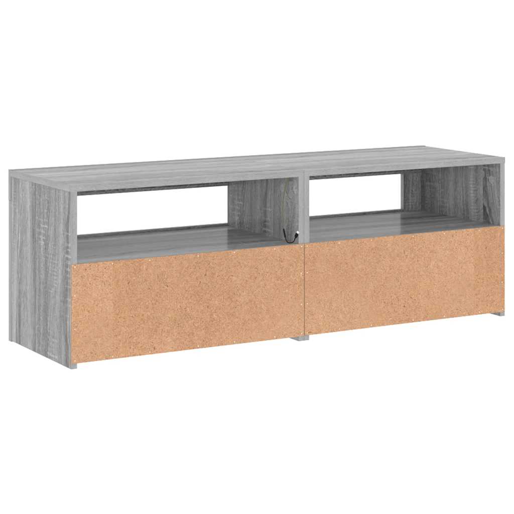 Έπιπλο Τηλεόρασης με LED Γκρι Sonoma 120x35x40 εκ. 12