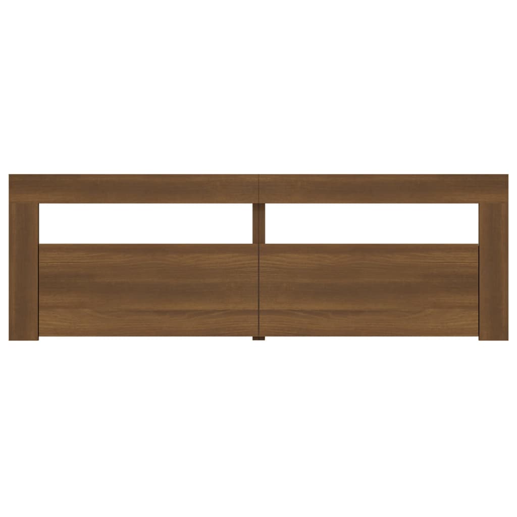 Έπιπλο Τηλεόρασης με LED Καφέ Δρυς 120x35x40 εκ. 5