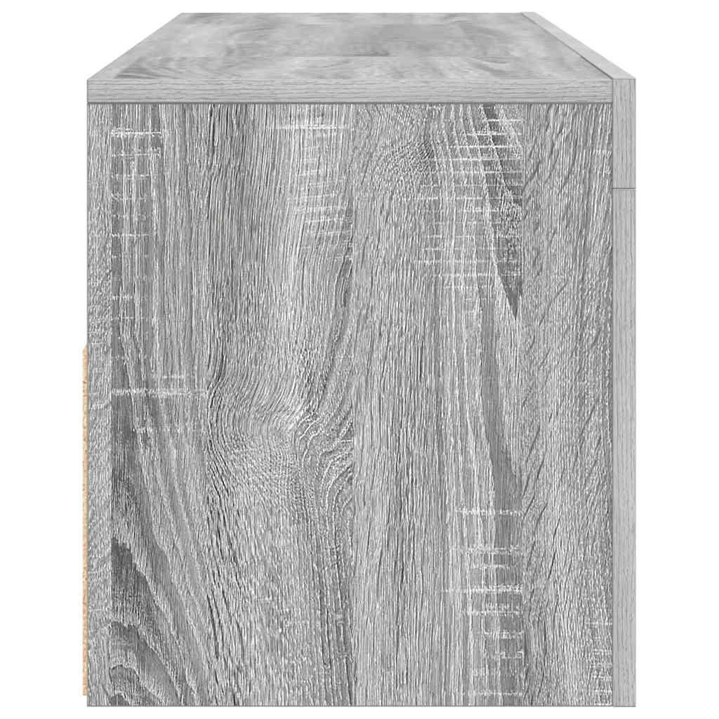 Έπιπλο Τηλεόρασης με LED Γκρι Sonoma 120x35x40 εκ. 9