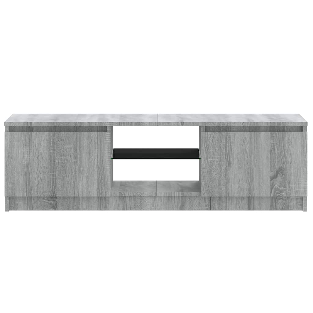 Έπιπλο Τηλεόρασης με LED Γκρι Sonoma 120x30x35,5 εκ. 10