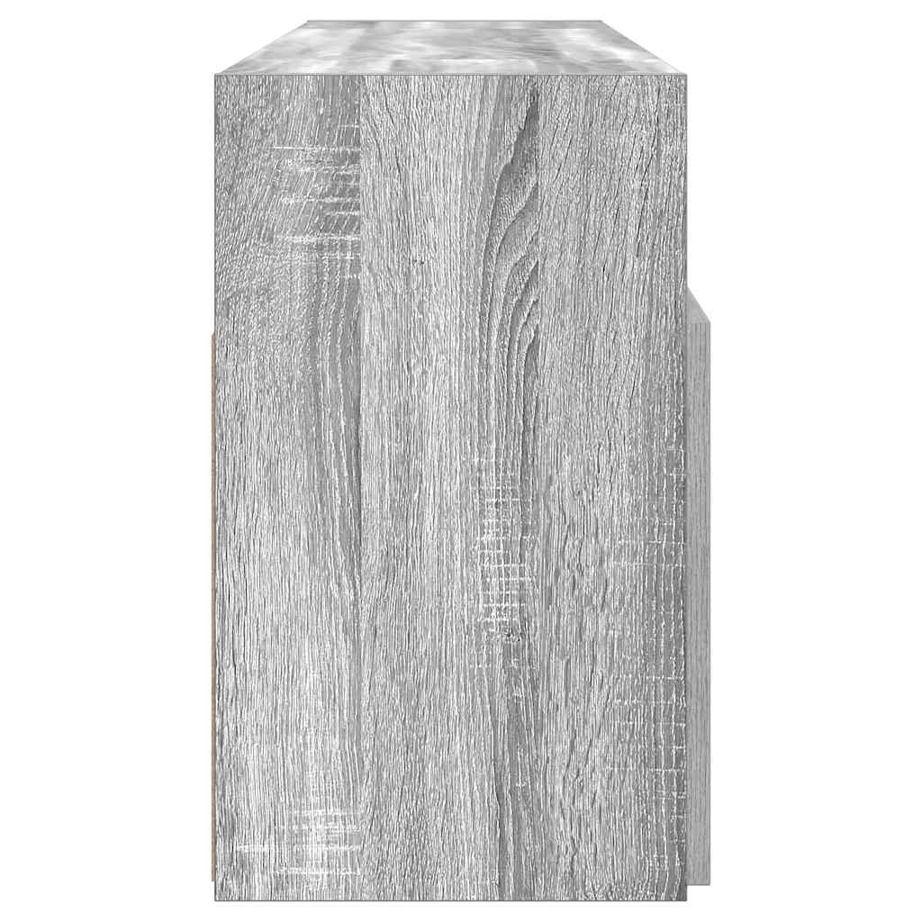 Έπιπλο Τηλεόρασης με LED Γκρι Sonoma 120 x 30 x 50 εκ. 8