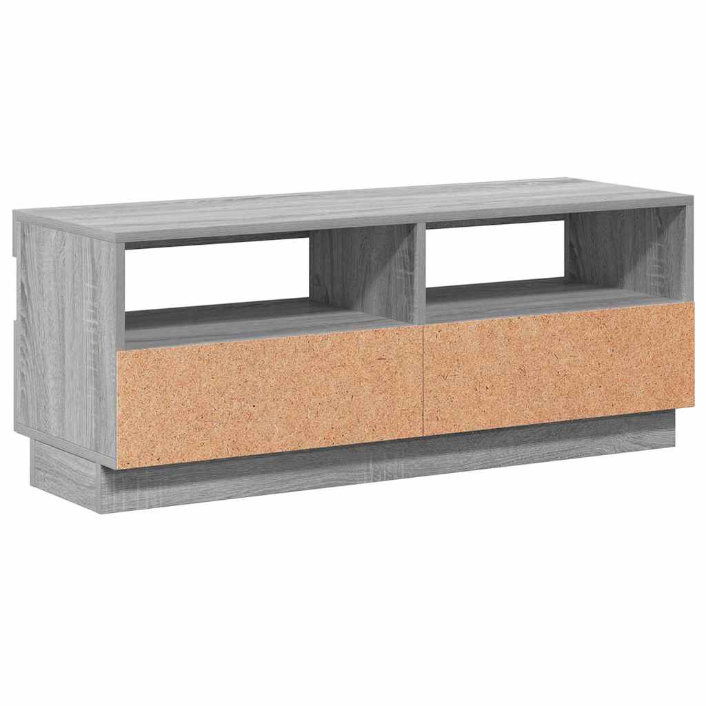 Έπιπλο Τηλεόρασης με LED Γκρι Sonoma 100x35x40 εκ. 10