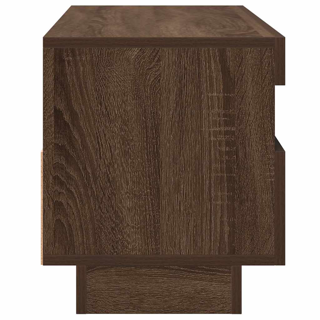 Έπιπλο Τηλεόρασης με LED Καφέ Δρυς 100x35x40 εκ. 9