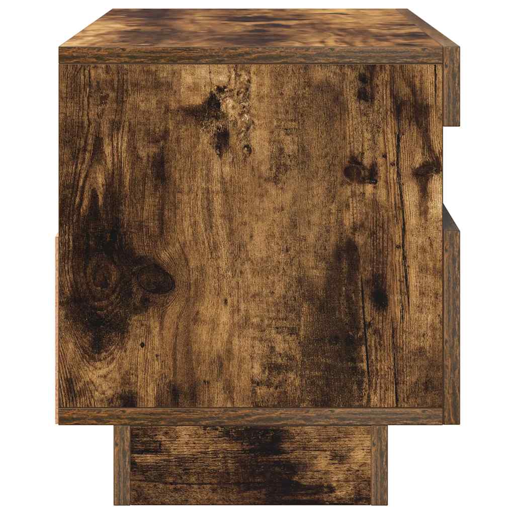 Έπιπλο Τηλεόρασης με LED Καπνιστή Δρυς 80 x 35 x 40 εκ. 9