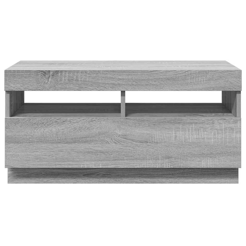 Έπιπλο Τηλεόρασης με LED Γκρι Sonoma 80x35x40 εκ. 6