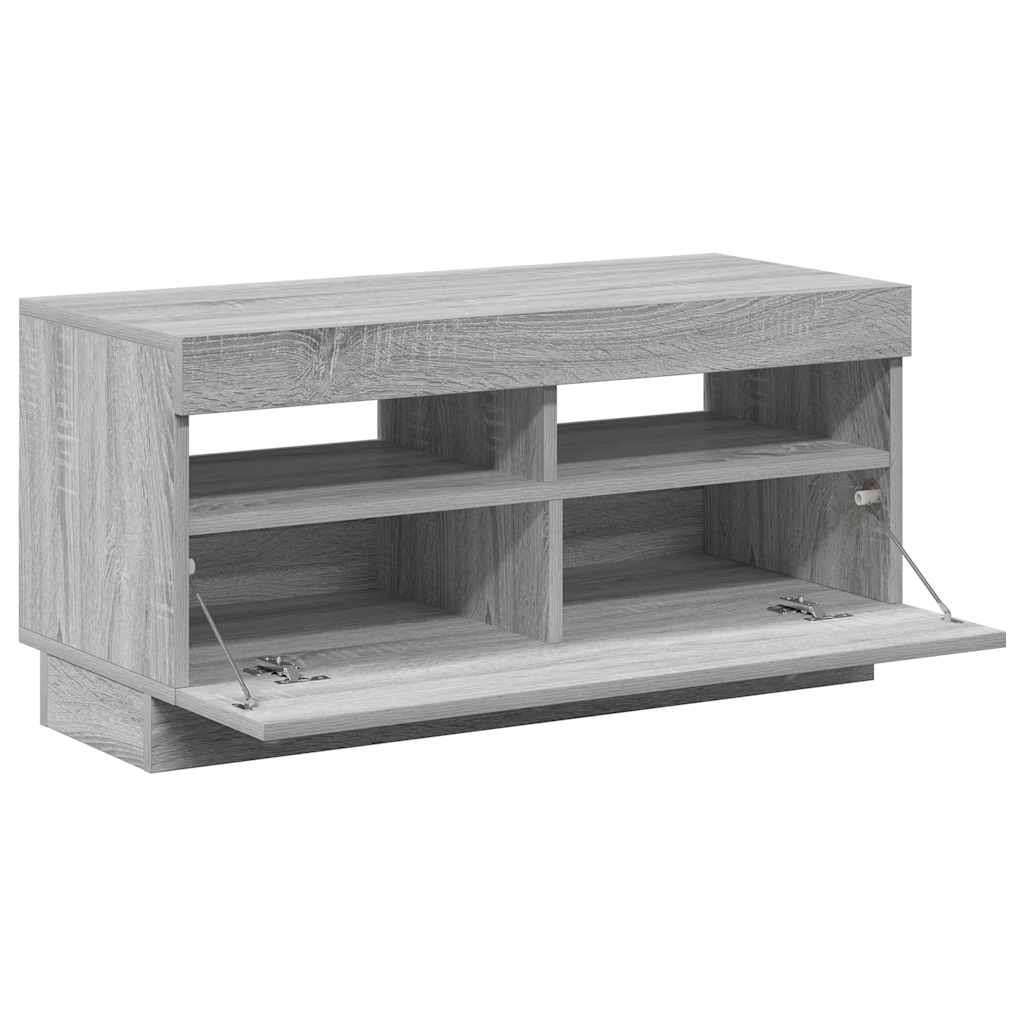 Έπιπλο Τηλεόρασης με LED Γκρι Sonoma 80x35x40 εκ. 7