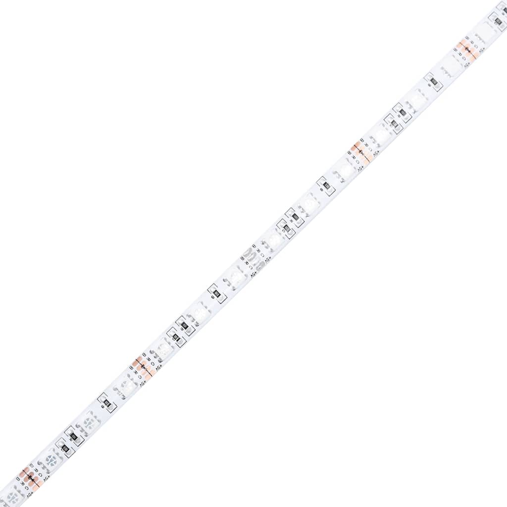 Έπιπλο Τηλεόρασης με LED Καπνιστή Δρυς 160x35x40 εκ. 11