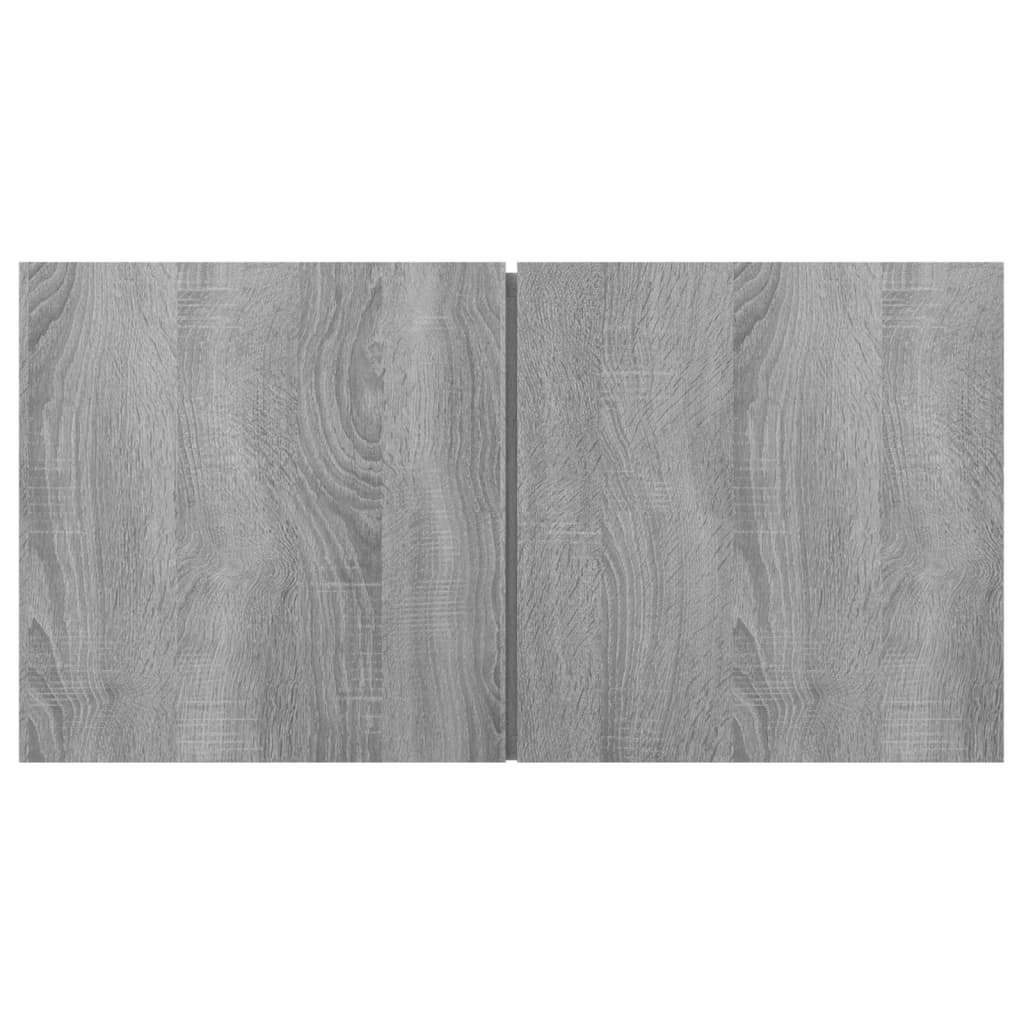 Έπιπλα Τηλεόρασης Κρεμαστά Γκρι 60x30x30 εκ. Επεξ. Ξύλο 4