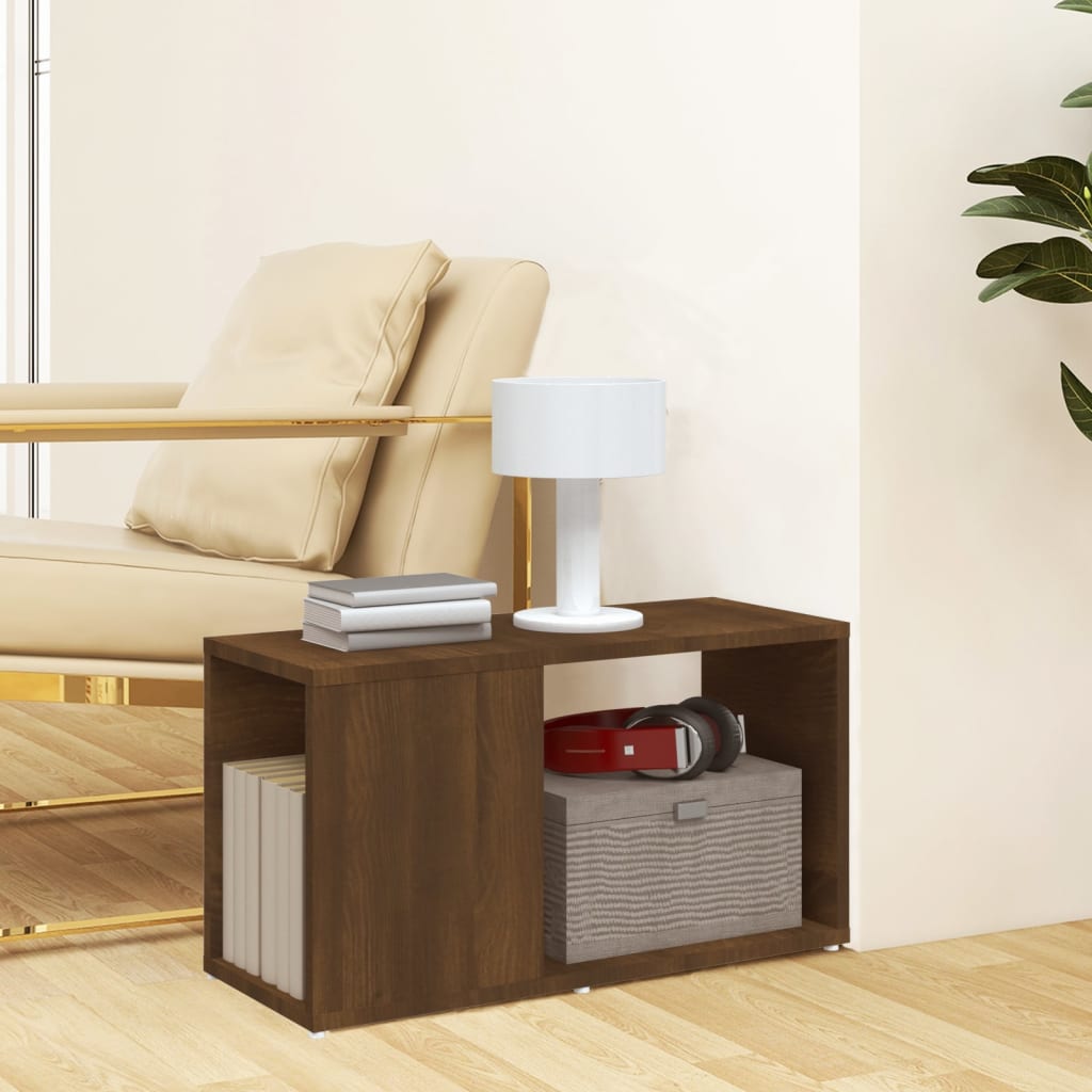 Έπιπλο Τηλεόρασης Καφέ Δρυς 60 x 24 x 32 εκ. Επεξεργασμένο Ξύλο 3