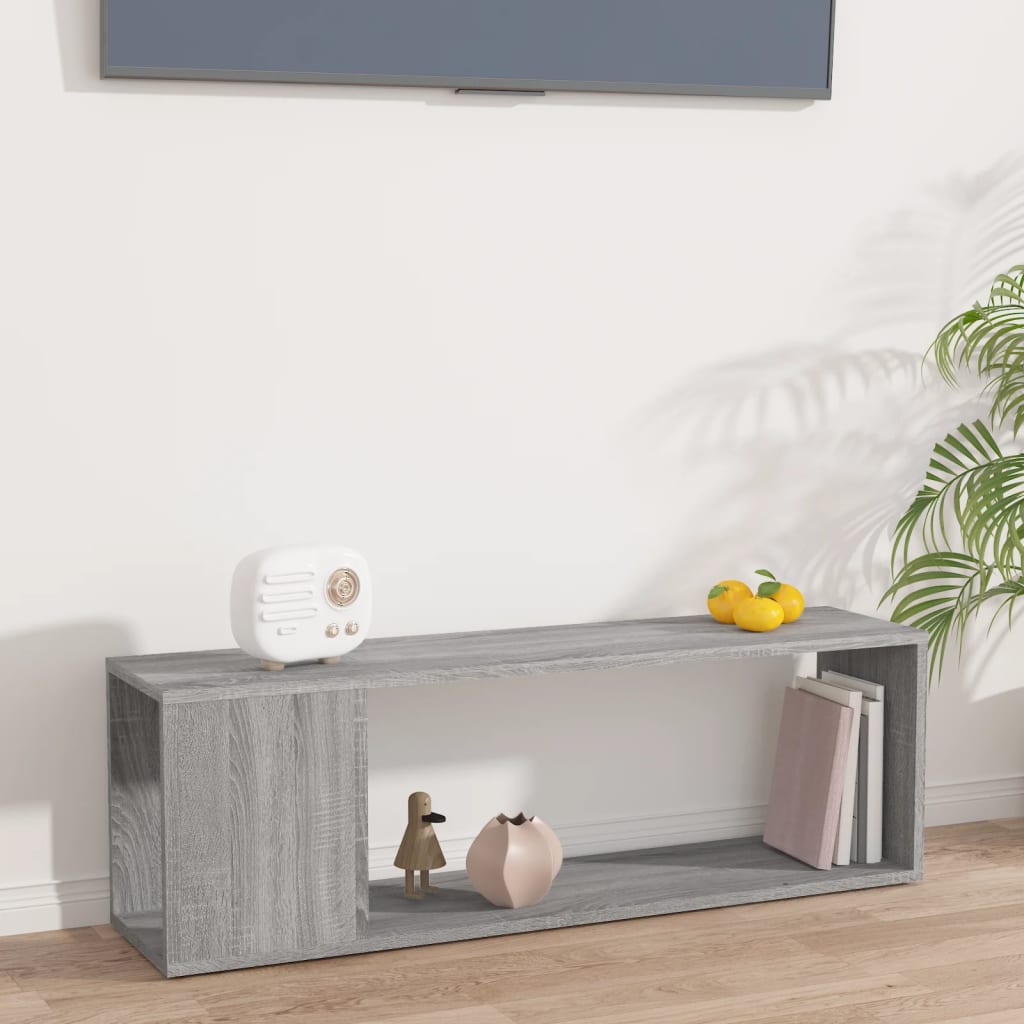 Έπιπλο Τηλεόρασης Γκρι Sonoma 100x24x32 εκ. Επεξεργασμένο Ξύλο 1