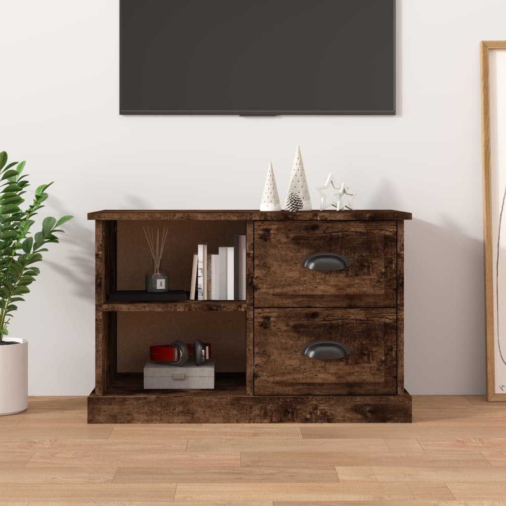 Έπιπλο Τηλεόρασης Καπνιστή Δρυς 73x35,5x47,5 εκ. Επεξ. Ξύλο 1