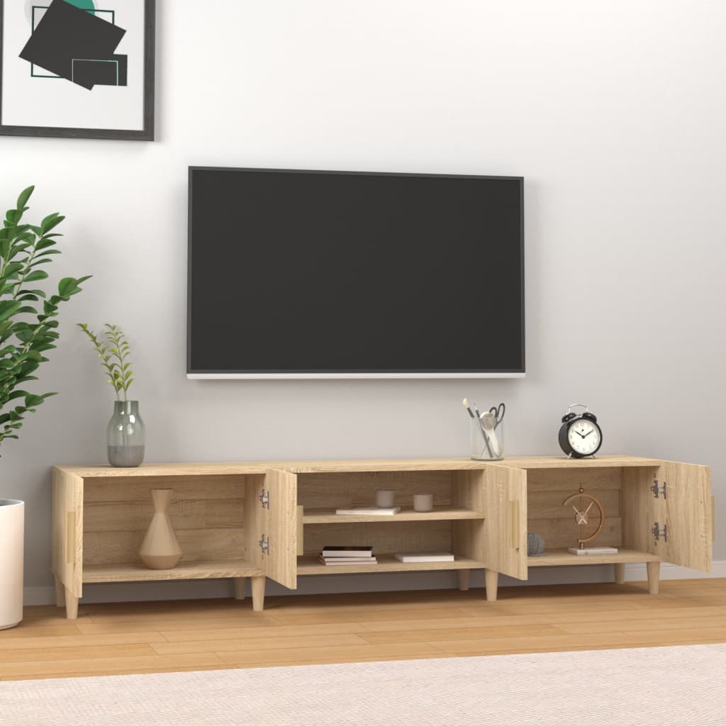 Έπιπλο Τηλεόρασης Sonoma Δρυς 180x31,5x40 εκ. Επεξ. Ξύλο 3